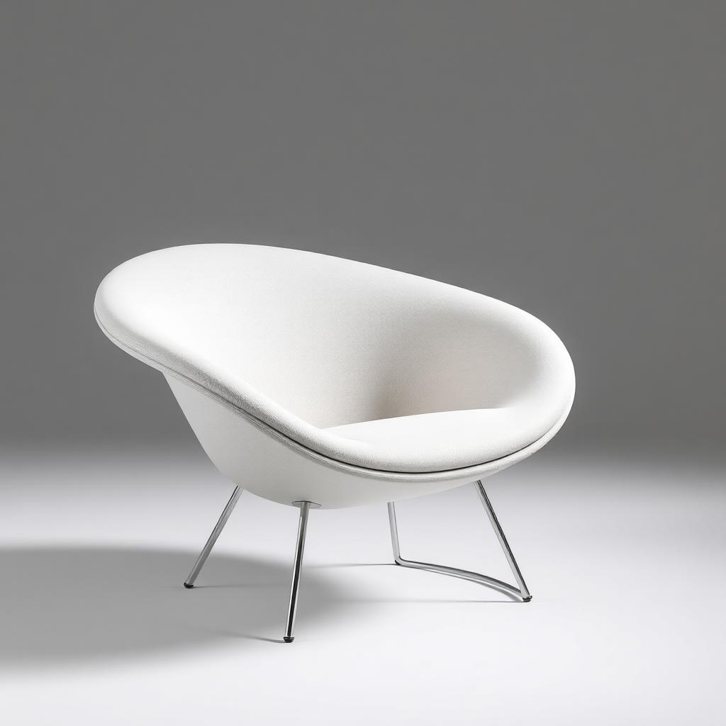 Modern lounge chair modelled in Rhino 3D