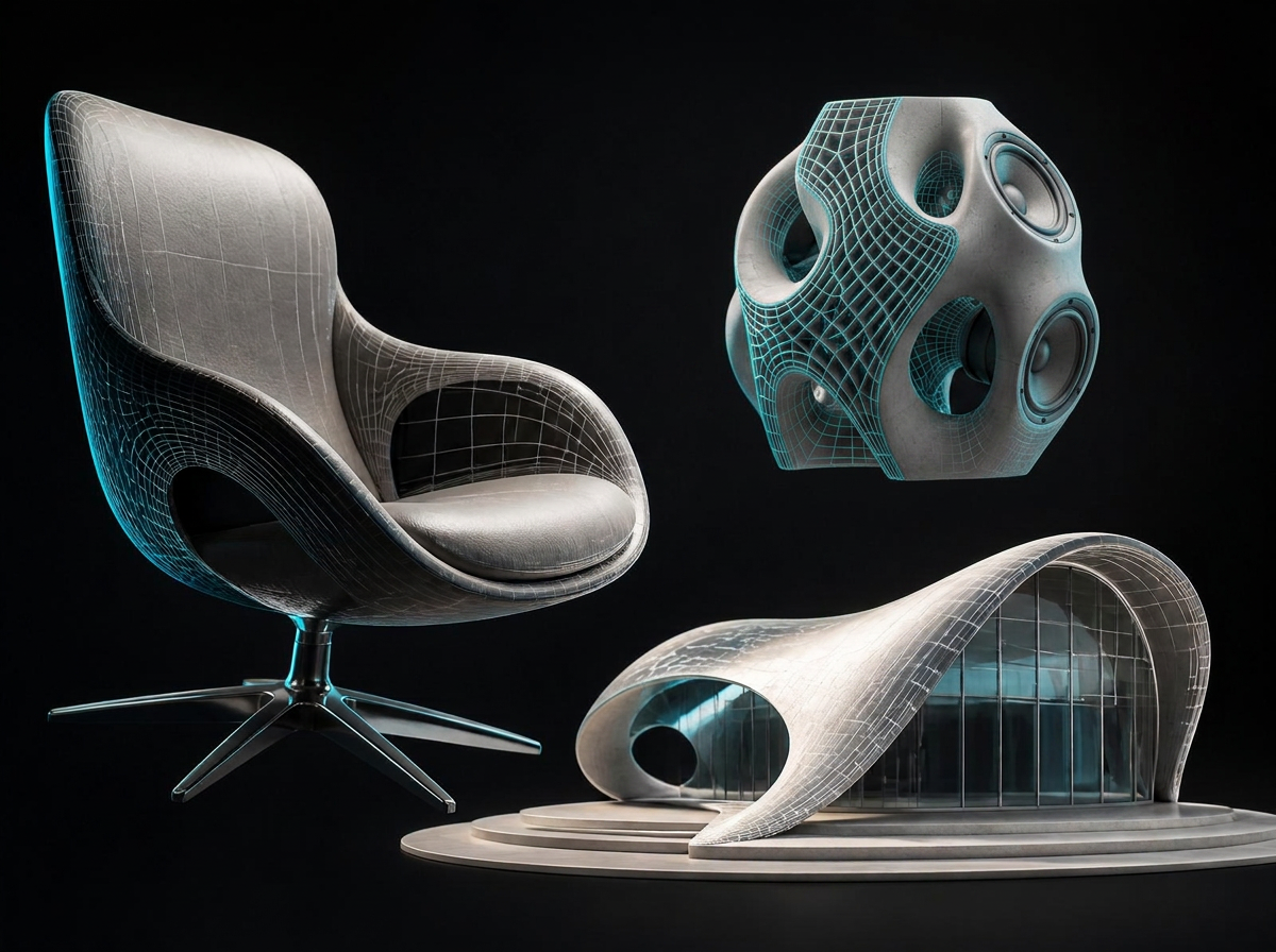 Product, jewellery and architecture models built in Rhino 3D